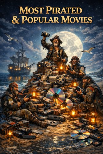 Theme: Top pirated and popular movies poster