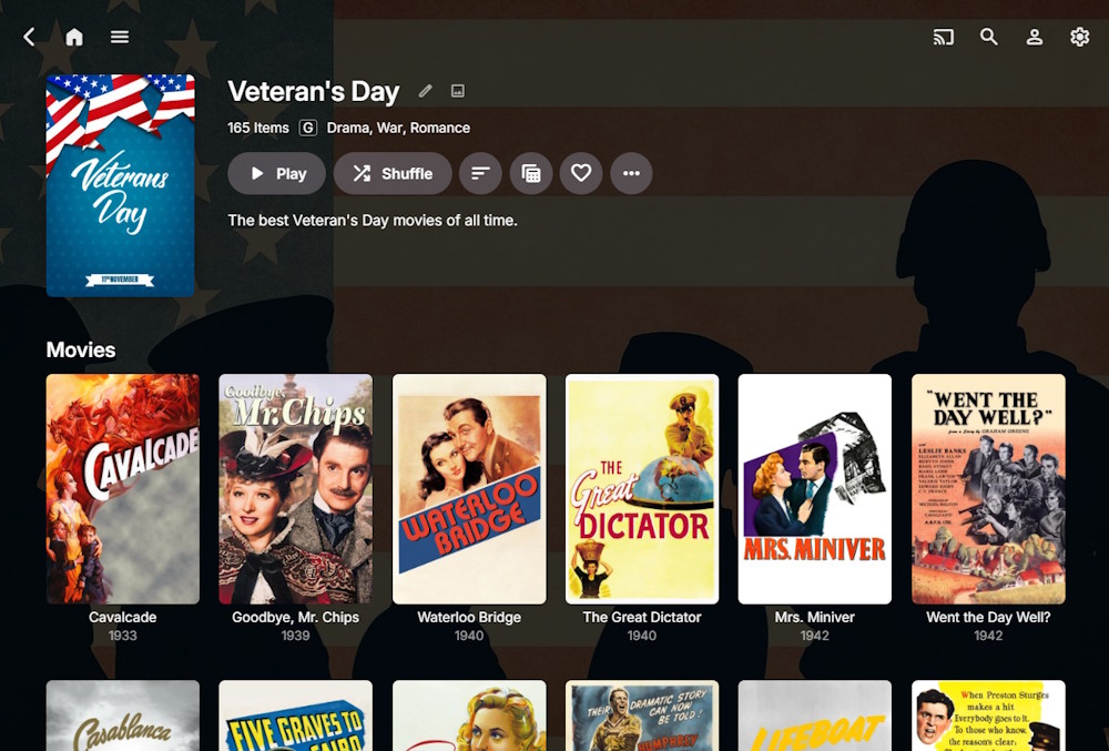 Collection backdrops