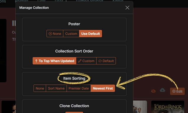 Show newest movies and series first in your collections. Show newest movies and series first